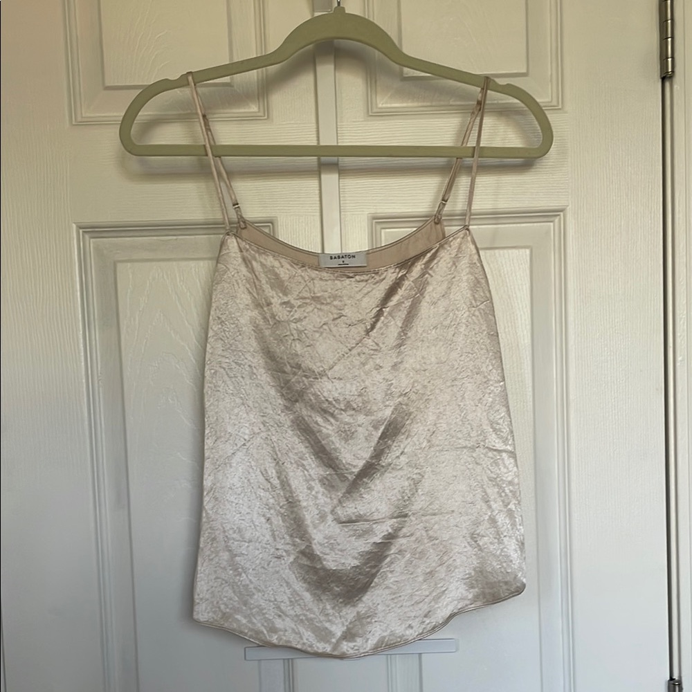 Babaton Cream Satin Camisole